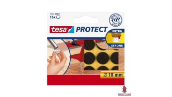 Protect anti-scratch felts 18mm Brown 57892 Tesa