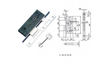 Cylinder mortice locks 57220-45 Cisa